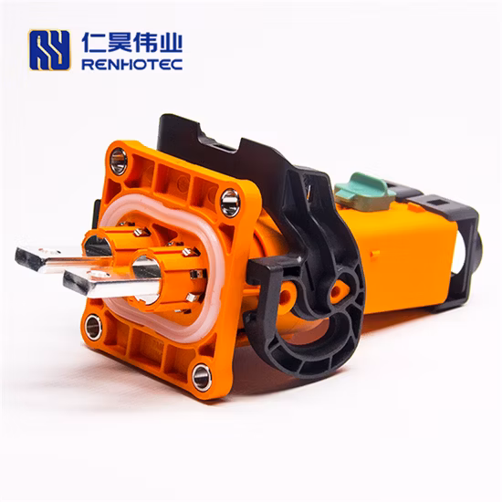 PDU Hvsl Cable Connector Electric Vehicle Hvil EV High Voltage 2pin 200A 250A Plug and Socket for 70mm2 / 50mm2 Cable